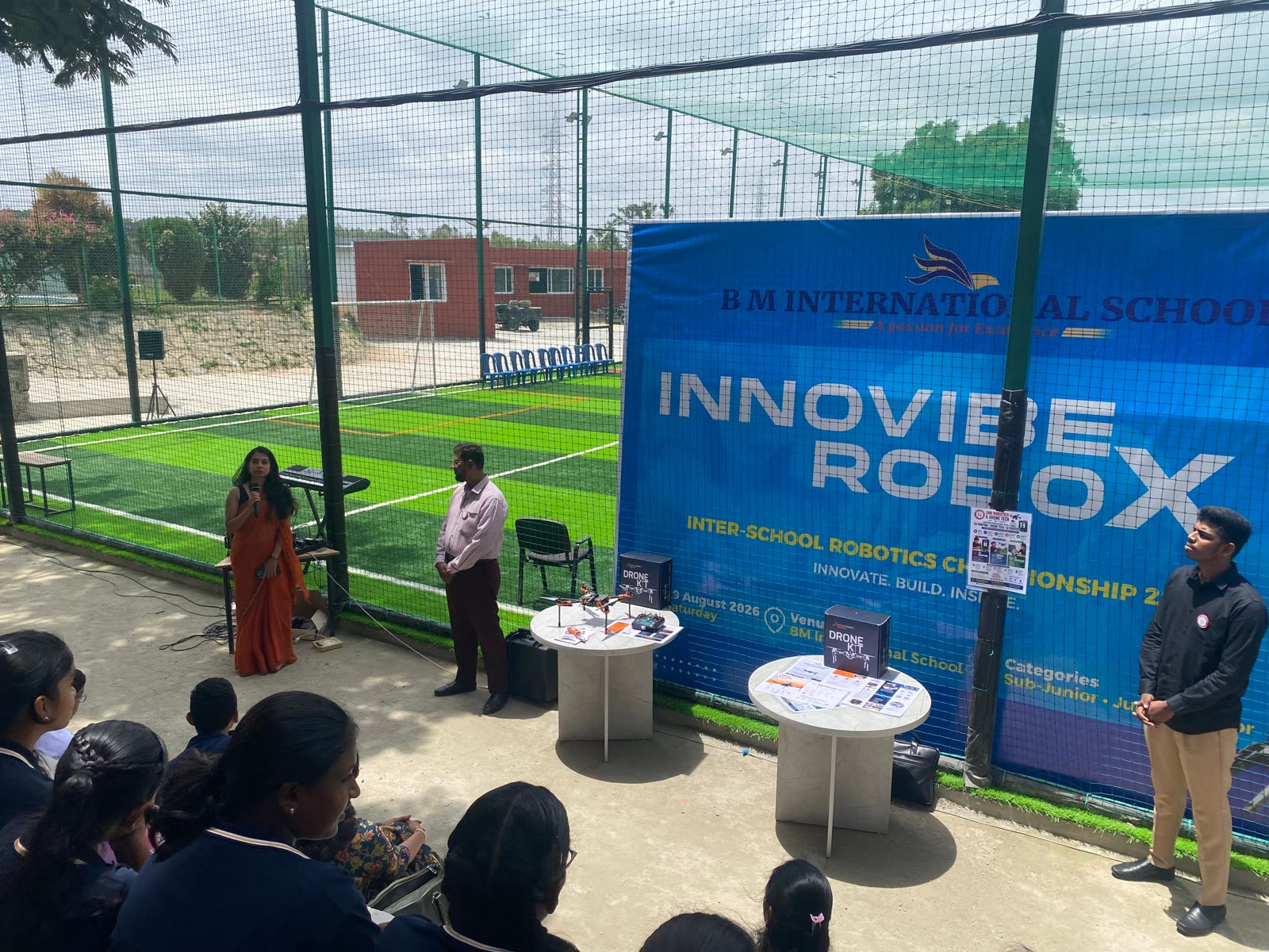 InnoVibe RoboX inter-school robotics championship event setup
